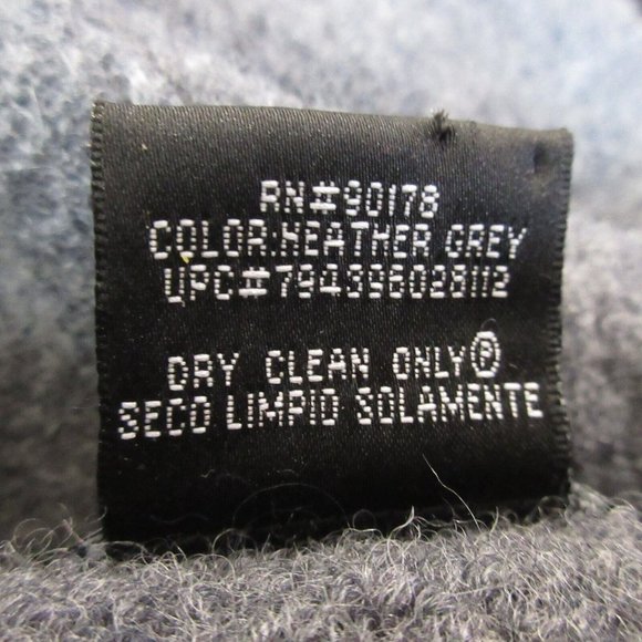 Sarah Jacket Blazer Size Large 100% Felted Wool Heather Gray Zip Up Front Collar - Picture 8 of 9